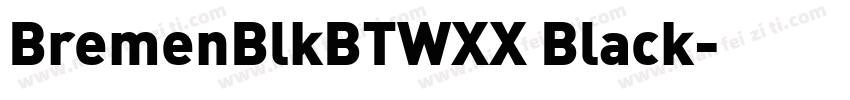 BremenBlkBTWXX Black字体转换